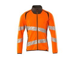Sweatshirt mit Reißverschluss, modern Fit hi-vis orange/dunkelanthrazit